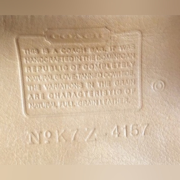 Coach Legacy Glove-Tanned Leather Buckled Tote Bag 1997 Style 4157 Vintage - Picture 10 of 11